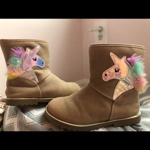🎁3 For $30 Size 8 Girls Unicorn Boots